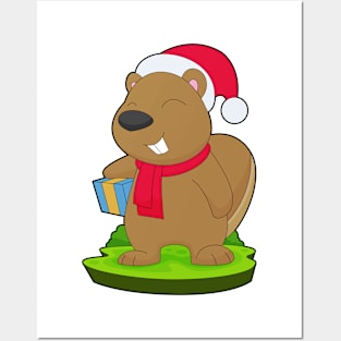 Beaver Christmas Package Posters and Art